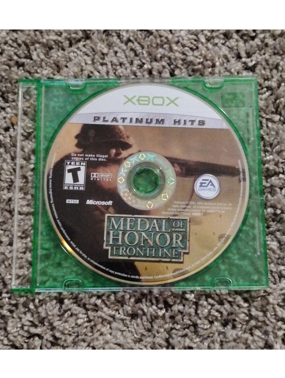 Medal of Honor Frontline - Original Xbox (Platinum Hits) - Disc Only w/ Jewel Ca